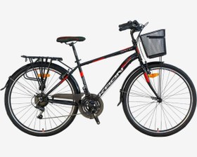 Resim TETRA MAN 3.0 - 28 City Bike - 18' - 21 Vites - V.B. - Siyah-Gri\u002FKırmızı 
