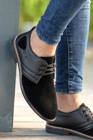 Resim Freemax Erkek Oxford Yumuşak Hafif Erkek Ayakkabı Rok.240 Süet Siyah 