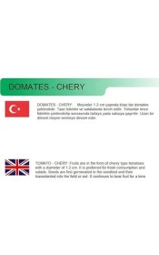 Resim Tarım Ata Tohumu Doğal Kahvaltılık Chery Domates 100 Adet Tohum 
