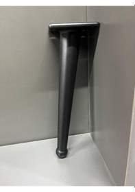 Resim Bone Metal Ayak 20cm Mat Siyah Kanepe Koltuk Dolap Sehpa Puf Tv Ünite Modern Mobilya Ayağı 
