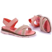 Resim Kiko Kids Şb 2843-47 Orto Pedik Kız Çocuk Sandalet Terlik Pudra Pudra 