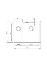 Resim Teka Forsquare 590 Tg Çift Hazneli Tegranite+ Eviye - Siyah - 115260019 