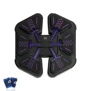 Resim MESSIONDY Mor/Turuncu/Pembe fitness boks tahtası, ışık uyarılarına yanıt olarak puan kazanmak için 6 bölüme sahiptir. Ayrıca müzik çalar ve 14 yaş ve üzeri kişiler için egzersiz yapmaya uygundur 