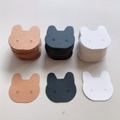 Resim 50 adet Sevimli Kedi Şekilli Kraft Kağıt Küpe Gösteri Kartları - DIY Takı, Küpeler ve Çiviler için Mükemmel - El Yapımı Takı Satış Gösterisi ve Ambalaj, Takı Gösterisi, Beading ve Takı Yapımı için İdeal 