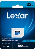 Resim Lexar Blue Series 32 GB 633X MicroSDHC UHS-I 4K UHD V10 U1 A1 C10 Hafiza Kart 