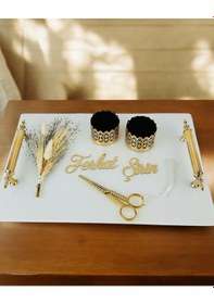 Resim Promise Beyaz Söz Tepsisi Gold Gold 