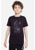 Resim Anime One Punch Man Baskılı Unisex Çocuk Siyah T-Shirt (534613126) 