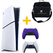 Resim Sony Playstation 5 - CFI 2016 Avrupa - Slim Dijital Versiyon - Çift Kol (Mor) 