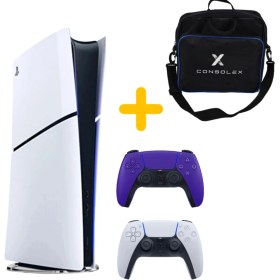 Resim Sony Playstation 5 - CFI 2016 Avrupa - Slim Dijital Versiyon - Çift Kol (Mor) 