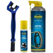 Resim PUTOLINE 500 ML Dry-Tech zincir yağ & 75 ML kask temizleme & Fırça 