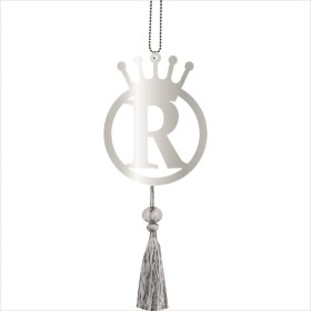 Resim Lizpo Decor R Harfi Tasarım Çift Taraflı R Yazılı Harf Pleksi Araba Dikiz Aynası Süsü 