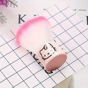 Resim 1pc of Cartoon Hello Kitty Facial Makeup Brush, Blush Brush, Kitty Cat Blush And Contour Brush, Soft Bristle Nail Dust Brush, Mushroom Brush, Cleaning Brush, Cartoon Portable Nail Brush, Manicure Tool. 