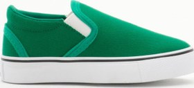 Resim Tonny Black Çocuk Unisex Yeşil Kauçuk Taban Keten Lastikli Spor Ayakkabı 