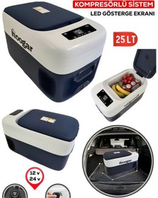 Resim Hooger Ph299 Led Ekran 21-25 Lt Oto Karavan Tekne Tır Buzdolabı 12-24v -20 Derece Hızlı Soğutma 