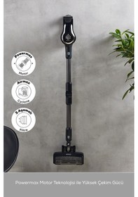 Resim Karaca Vantuz Power Force Pro 2 in 1 Şarj Edilebilir Dik Süpürge 