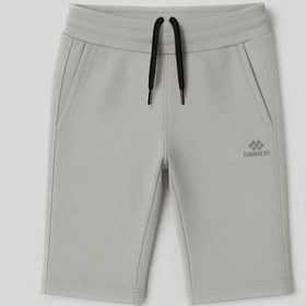 Resim Tommylife Taş Standart Fit Basic Performans Erkek Çocuk Şort - 11303 Taş 