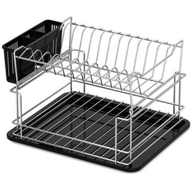 Resim 2 Katlı Tabaklık Bulaşıklık Krom Ayrı Kullanılabilir 