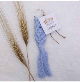 Resim Makrome Anahtarık Bebek Hediyeğili Erkek Bebek Şekeri Be 30 Adet 