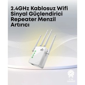 Resim Ulu Pazarlama Yüksek Hızlı Parazit Önleyici Wifi Repeater Router 