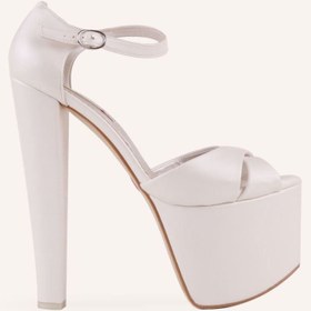 Resim Marcatelli Sky Platform Topuklu Gelin Ayakkabısı 