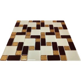 Resim MozaiKristaL Mutfak Tezgah Arası ve Yaşam Alanlarının Tüm Yüzeyleri Için Kristal Cam Mozaik. File Karo ölçüsü: 30X30 Cm. ( 1 Koli = 11 Karo File = 1 m2 Fiyatıdır ) 