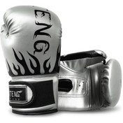 Resim Skycıty 8-14 Yaş Çocuklar İçin Sedef Desenli Gümüş Boks Eldiveni Gümüş 