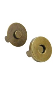 Resim SeraSelin 2 Adet 18 Mm Mıknatıslı Çıtçıt Antik Gold Çıtçıt DİKİŞSİZ Kolay Takılır Mıknatıslı Çıt Çıt Antik 