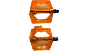 Resim ÖREL Bisiklet Turuncu FP-812 Platform Pedal Bisiklet Pedalı Renkli Geniş Platform Pedal 