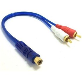 Resim Fully 1Rca Dişi - 2Rca Erkek 30Cm Y Kablo - 2Adet 