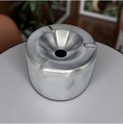 Resim PİNHAN MASA KÜLLÜK-Paslanmaz Çelik Kapaklı Kokusuz Küllük - Plastiksiz Paslanmaz Çelik -Gümüş 10 cm x 7cm 