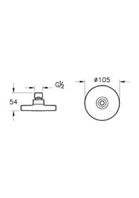 Resim Artema Aquamax A45644 Tepe Duş Başlığı Krom 