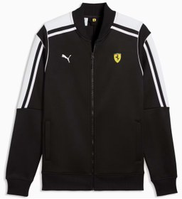 Resim Puma Ferrari MT7 Track Jkt 635833 Erkek Eşofman Üstü SİYAH 