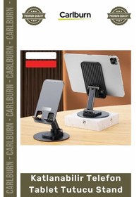 Resim Özel Üretim 360 Derece Döner Mekanizma Portatif Kaymaz Katlanabilir Telefon Tablet Tutucu Stand 