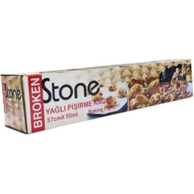 Resim Broken Stone Kutulu Pişirme Kağıdı 37cmx50mt 