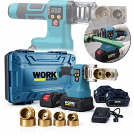 Resim WORKMASTER 320 Derece Dijital Göstergeli PPRC Boru Kaynak Makinesi Seti - Çift Akülü, 15 Pilli 