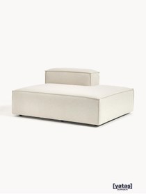 Resim Mobilya Stant Most Mollis Sağ Pro Köşe Modül 02 Kırık Beyaz Keten Kumaş Yumuşak Sünger 