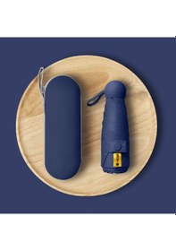 Resim Eleven Markets Mini Cep Boy Lüx Şemsiye Uv Korumalı Lacivert Mini Şemsiye Lacivert 