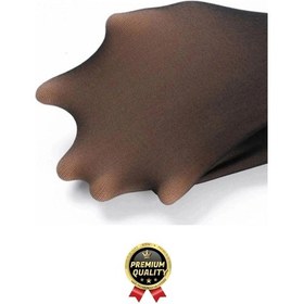 Resim Şık Tasarım Rahat Sıcak Tutan Toparlayıcı Korse Destekli Ten Görünümlü İçi Peluş Termal Tayt Çorap Siyah 