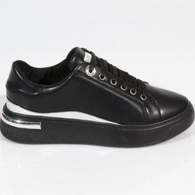 Resim Dgn 2550-2027 Kadin Bağcikli Platin Şerit Detayli Spor Ayakkabı 