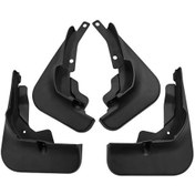 Resim Ford Focus St Sedan 2018-2020 İçin 4 Adet / Takım Araba Oto Yumuşak Plastik Sıçrama Flapları Çamurluk Koruma 