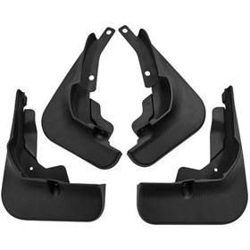 Resim Ford Focus St Sedan 2018-2020 İçin 4 Adet / Takım Araba Oto Yumuşak Plastik Sıçrama Flapları Çamurluk Koruma 