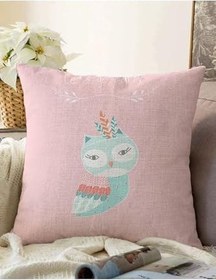 Resim RealHomes Çift Taraflı Özel Tasarımlı Dijital Baskılı Çocuk Odası Raşel Örme Yastık Kırlent Kılıfı, Sonil-K4613-43x43cm 