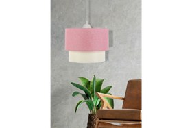 Resim EVLİGHT DEKO PASTA 25'LİK PEMBE BEYAZ SARKIT AVİZE 