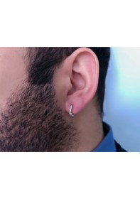 Resim Sirius Pırlanta Modern Halka Erkek Küpesi 0802E0003 