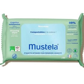 Resim Mustela Kompost Edilebilir Islak Mendil 60'lı 
