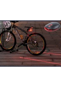 Resim Lazer Güvenlik Şeritli Bisiklet Stop Lambası Lazer Bisiklet Lamba 