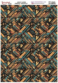 Resim Pirinç Dekopaj Kağıdı 30x42cm Pt-1242 Etnik 