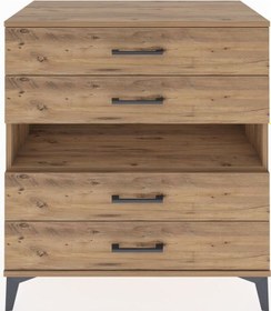 Resim Hyperion Şifonyer Tek Raflı 4 Çekmeceli 88x44x96 Çam-çam Atlas Çam 