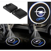 Resim imza direksiyon kılıfı Opel Araçlarına Kapı Altı Led Logo Mesafe Sensörlü Yeni Nesil 