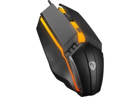 Resim BAYÇAĞRI Hytech HKM-X86 Quın Siyah USB Gökkuşağı Zemin Aydınlatmalı Gaming Oyuncu Klavye + Mouse Set 
